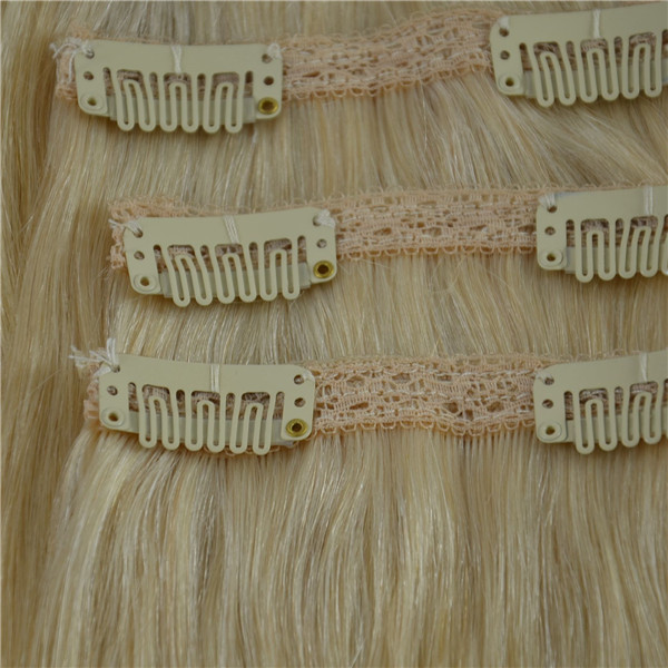 Thick 100% human hair clip in hair extension 220g ZJ0081